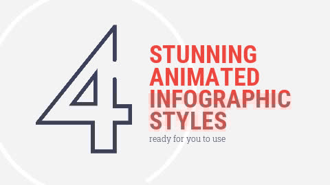 Four animated infographic styles available for use.
