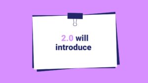 Note pinned on a purple background with text "Biteable video maker 2.0 will introduce.