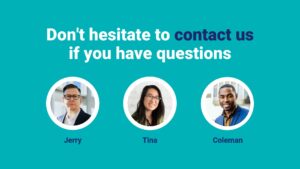 Friendly customer service team ready to assist with Biteable video maker.